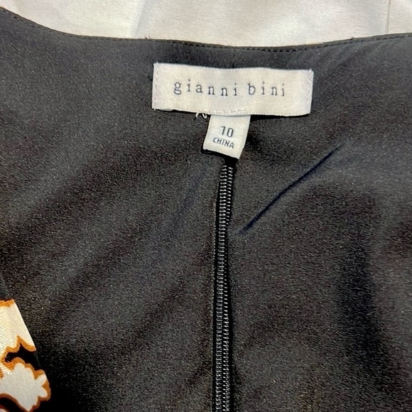 🔥Gianni Bini Marisol Jacquard Amber Flower,Cut-Out,Statement Dress, Size 10 - Picture 12 of 17